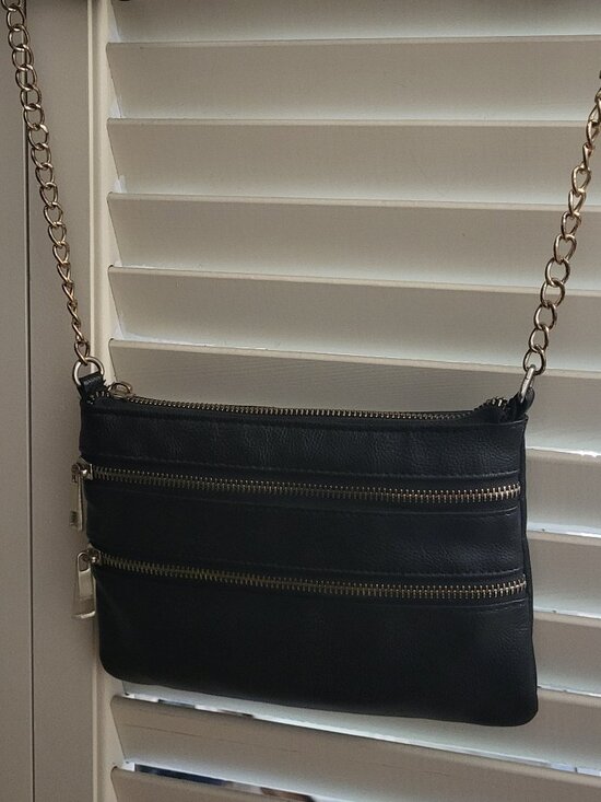 Call It Spring Handbags - Minimalist Multi Pocket Black Shoulder Bag Call It Spring
